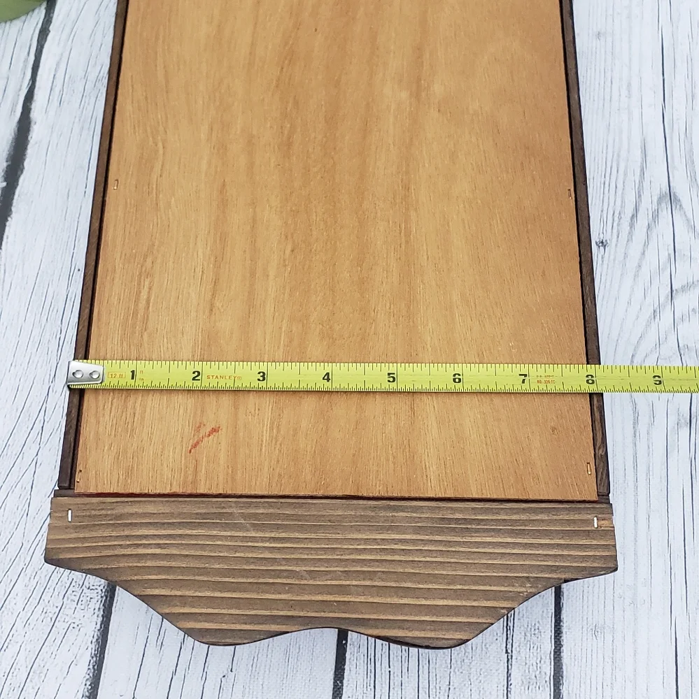 Spoon Collection Shelf Display With Unique Red Felt Backing
